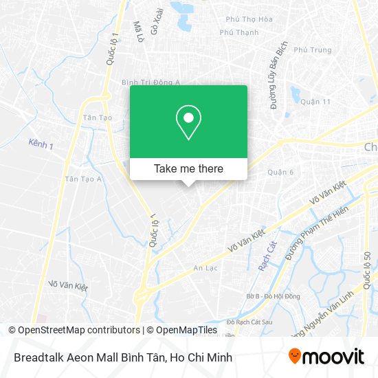 Breadtalk Aeon Mall Bình Tân map