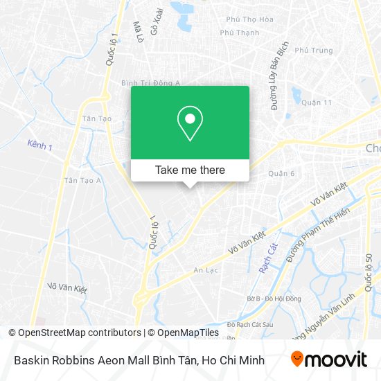 Baskin Robbins Aeon Mall Bình Tân map