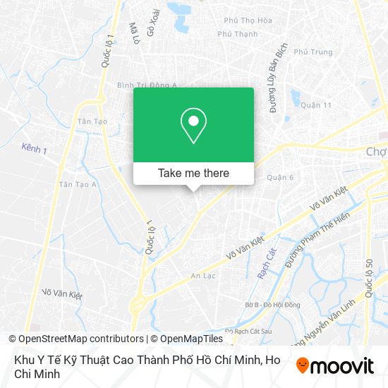 Khu Y Tế Kỹ Thuật Cao Thành Phố Hồ Chí Minh map