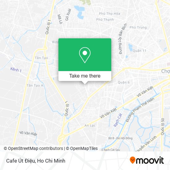 Cafe Út Điệu map