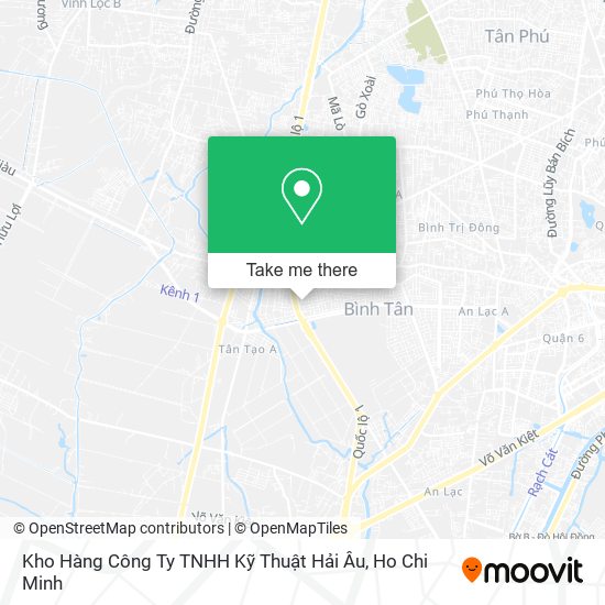 Kho Hàng Công Ty TNHH Kỹ Thuật Hải Âu map