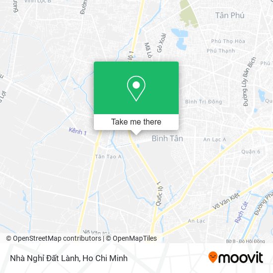 Nhà Nghỉ Đất Lành map