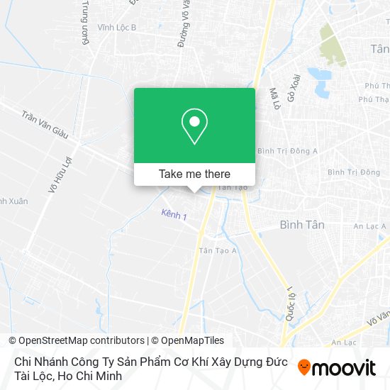 Chi Nhánh Công Ty Sản Phẩm Cơ Khí Xây Dựng Đức Tài Lộc map