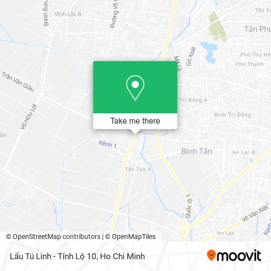 Lẩu Tú Linh - Tỉnh Lộ 10 map