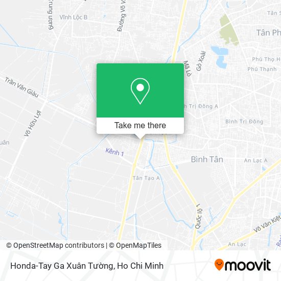 Honda-Tay Ga Xuân Tường map