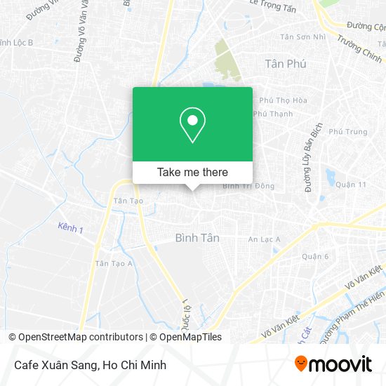 Cafe Xuân Sang map