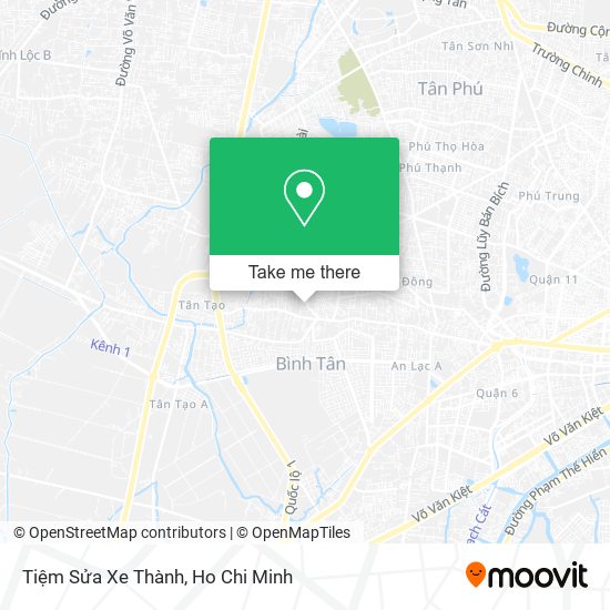 Tiệm Sửa Xe Thành map