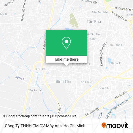 Công Ty TNHH TM DV Mây Anh map