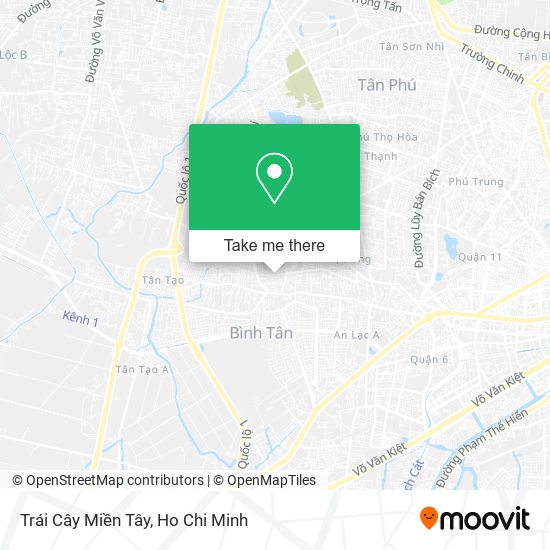 Trái Cây Miền Tây map