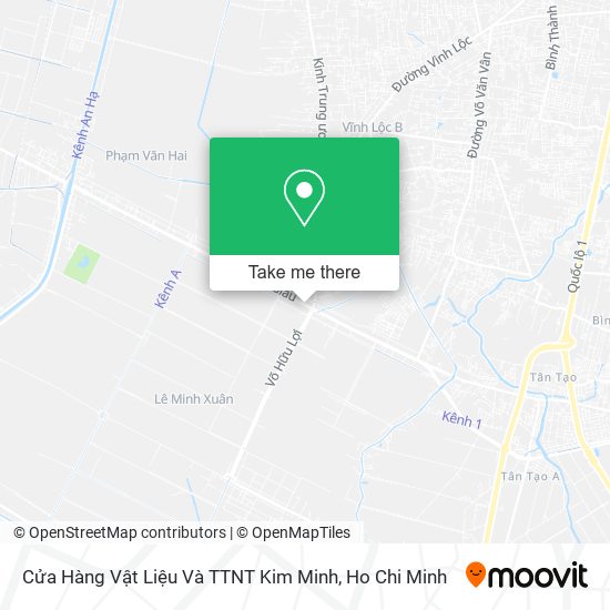 Cửa Hàng Vật Liệu Và TTNT Kim Minh map