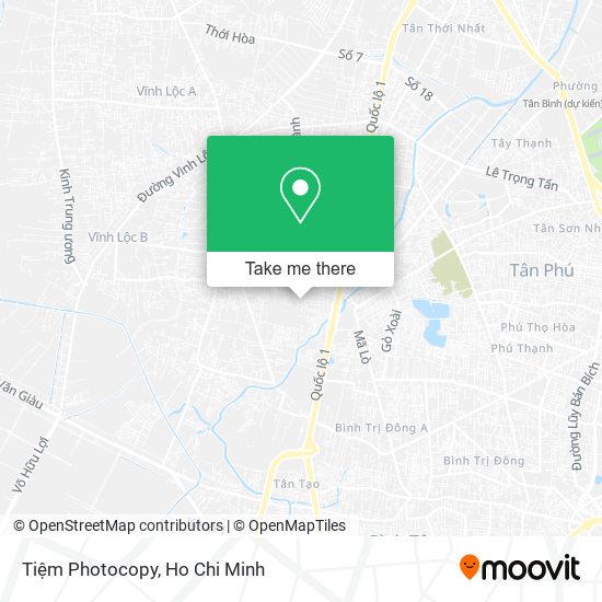 Tiệm Photocopy map
