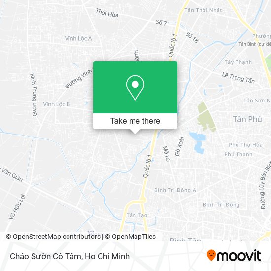 Cháo Sườn Cô Tâm map