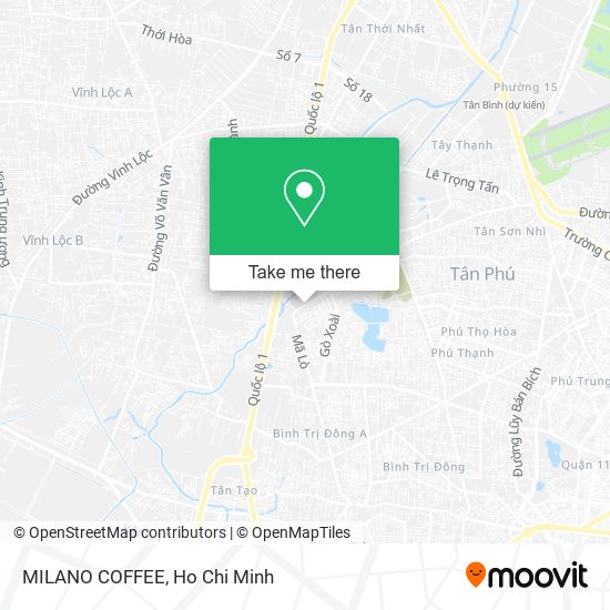 MILANO COFFEE map