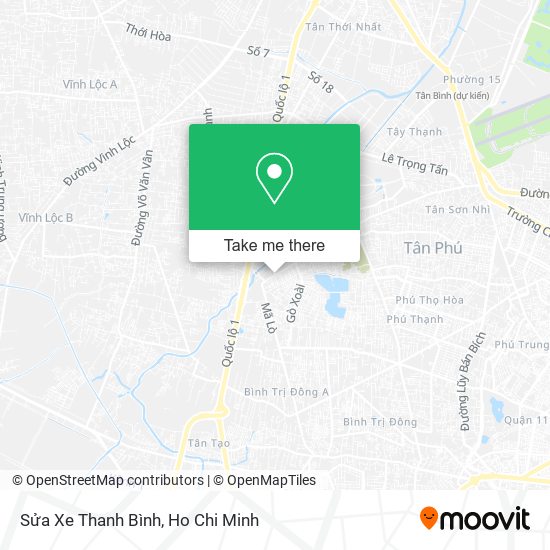 Sửa Xe Thanh Bình map