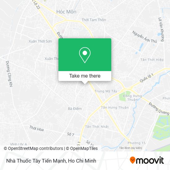 Nhà Thuốc Tây Tiến Mạnh map