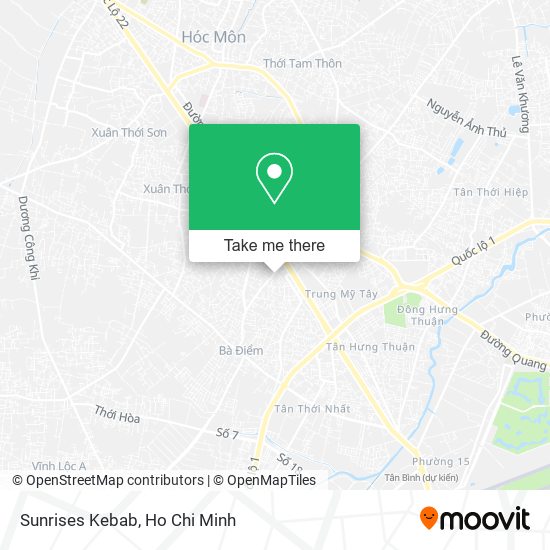 Sunrises Kebab map