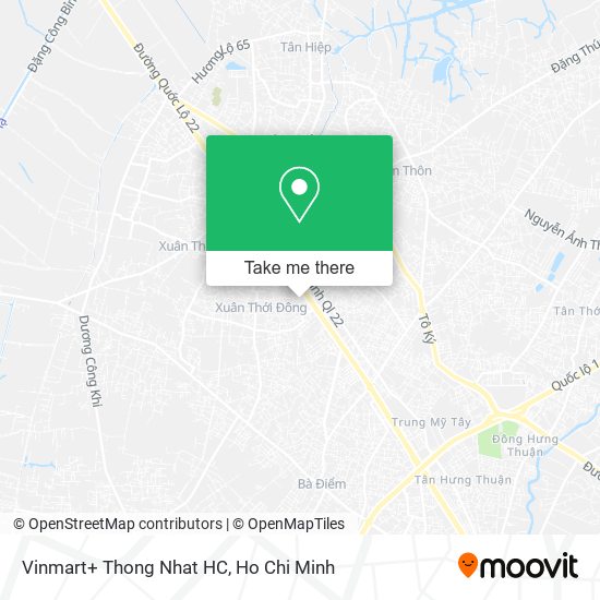 Vinmart+ Thong Nhat HC map
