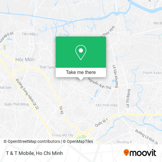 T & T Mobile map