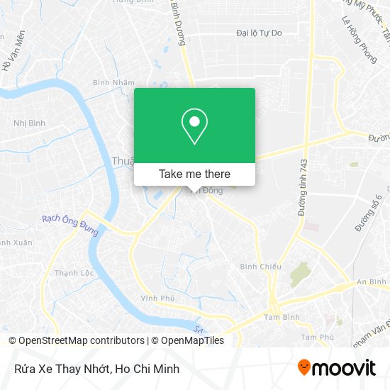Rửa Xe Thay Nhớt map