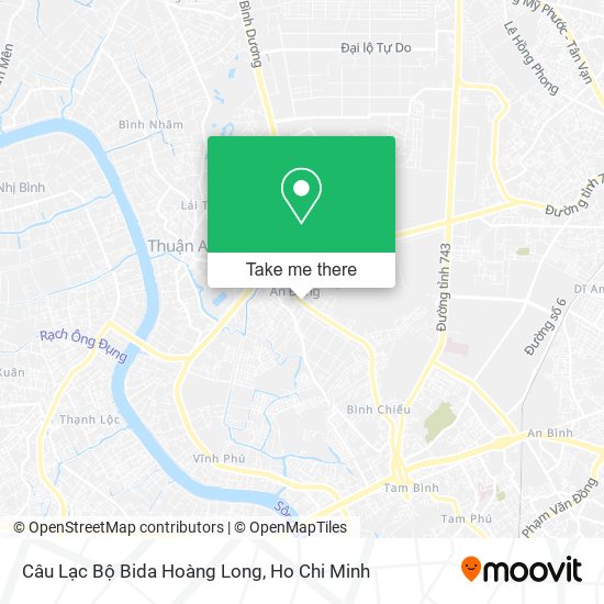 Câu Lạc Bộ Bida Hoàng Long map