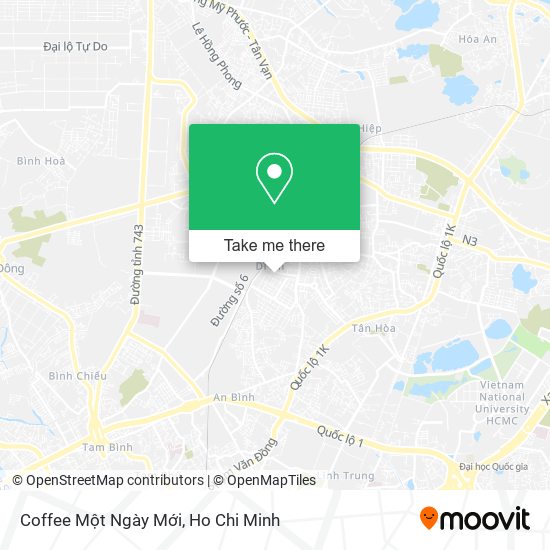 Coffee Một Ngày Mới map