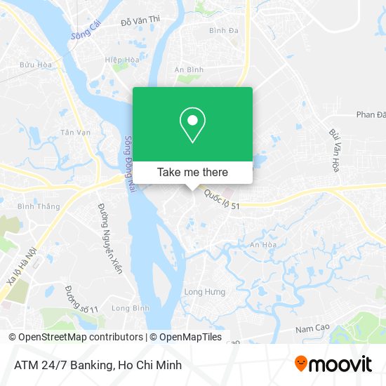 ATM 24/7 Banking map