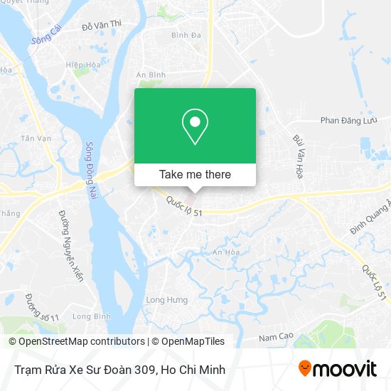 Trạm Rửa Xe Sư Đoàn 309 map