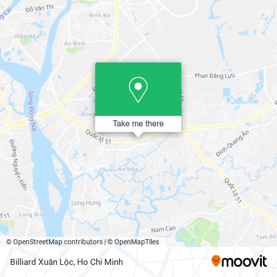 Billiard Xuân Lộc map
