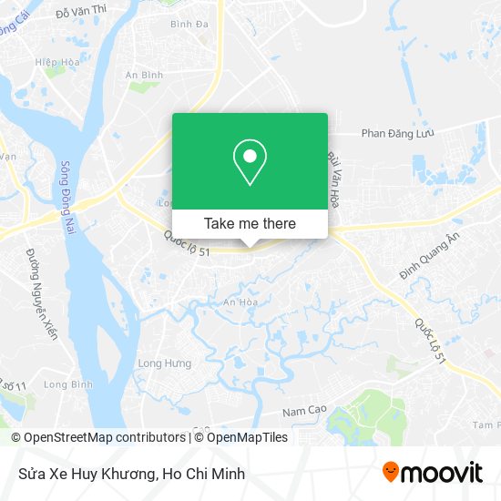 Sửa Xe Huy Khương map