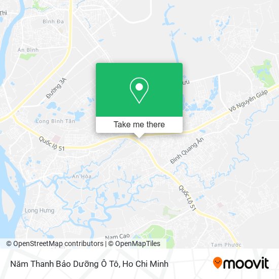 Năm Thanh Bảo Dưỡng Ô Tô map