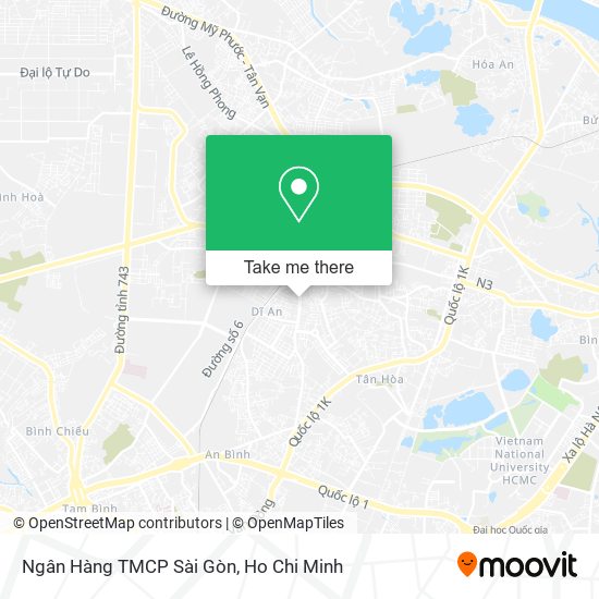 Ngân Hàng TMCP Sài Gòn map