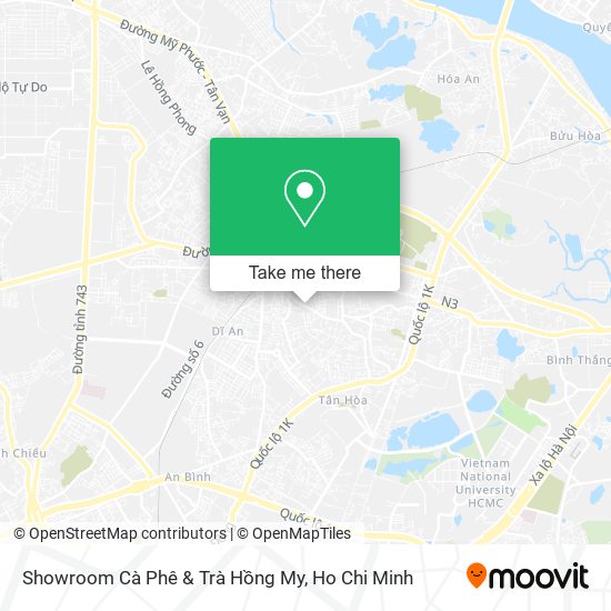 Showroom Cà Phê & Trà Hồng My map