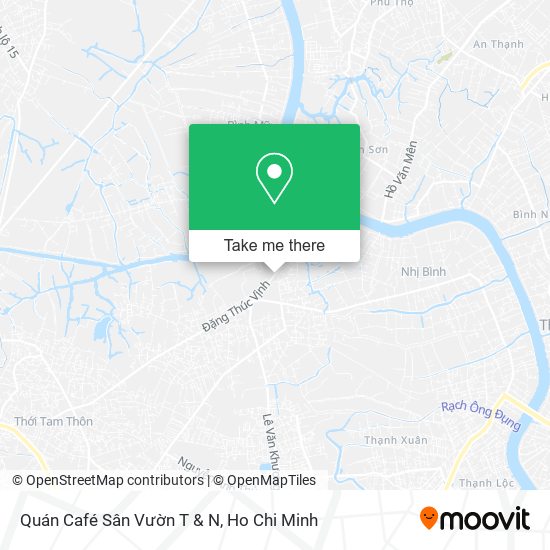 Quán Café Sân Vườn T & N map