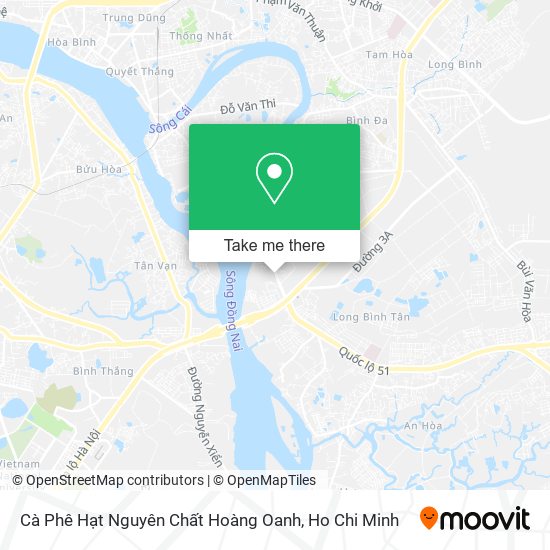 Cà Phê Hạt Nguyên Chất Hoàng Oanh map