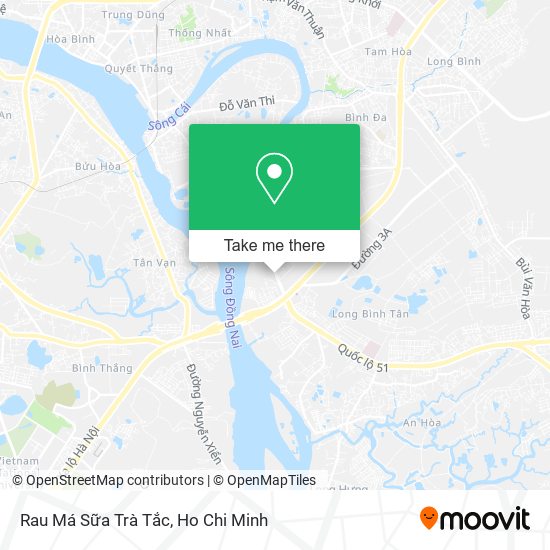 Rau Má Sữa Trà Tắc map