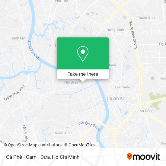 Cà Phê - Cam - Dừa map