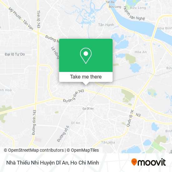 Nhà Thiếu Nhi Huyện Dĩ An map