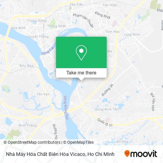 Nhà Máy Hóa Chất Biên Hòa Vicaco map