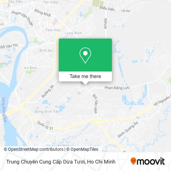 Trung Chuyên Cung Cấp Dừa Tươi map