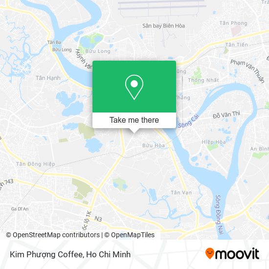Kim Phượng Coffee map