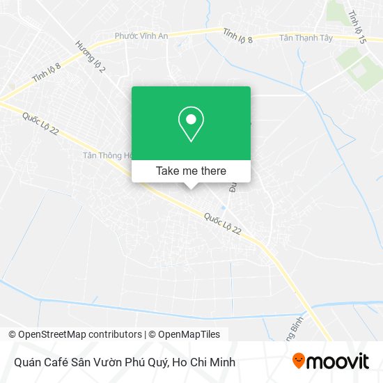 Quán Café Sân Vườn Phú Quý map