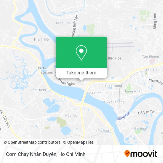 Cơm Chay Nhân Duyên map