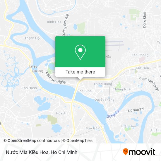 Nước Mía Kiều Hoa map