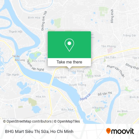 BHG Mart Siêu Thị Sữa map