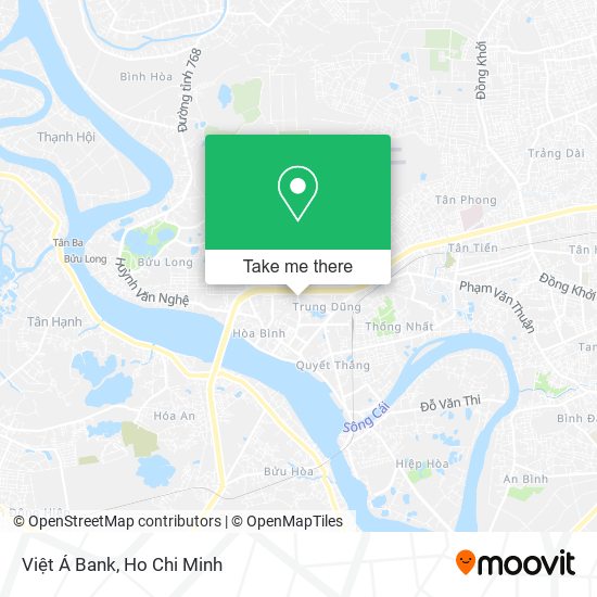 Việt Á Bank map