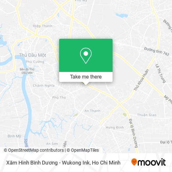 Xăm Hình Bình Dương - Wukong Ink map
