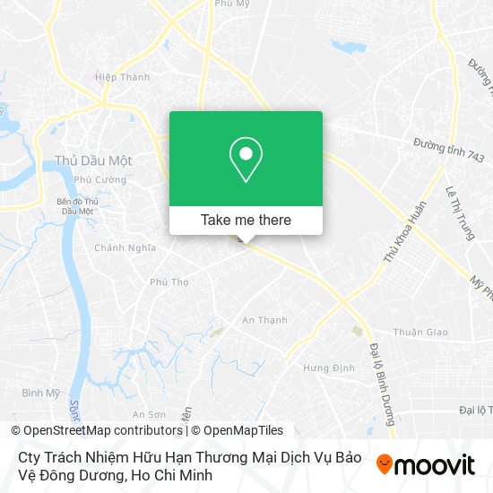 Cty Trách Nhiệm Hữu Hạn Thương Mại Dịch Vụ Bảo Vệ Đông Dương map