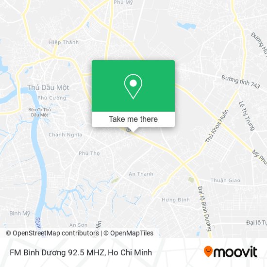 FM Bình Dương 92.5 MHZ map