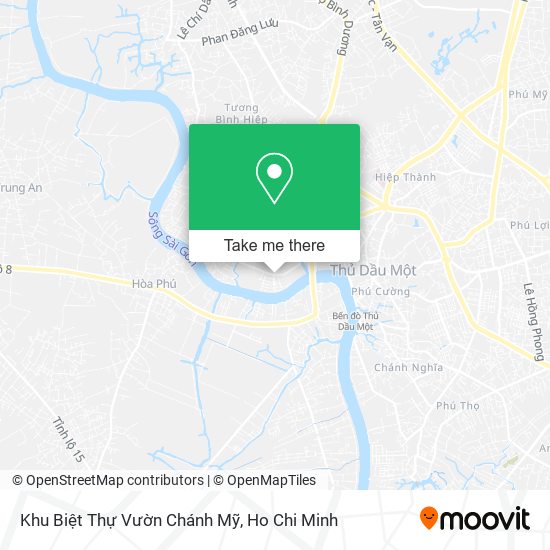 Khu Biệt Thự Vườn Chánh Mỹ map