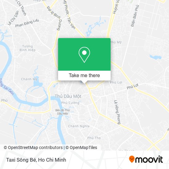 Taxi Sông Bé map
